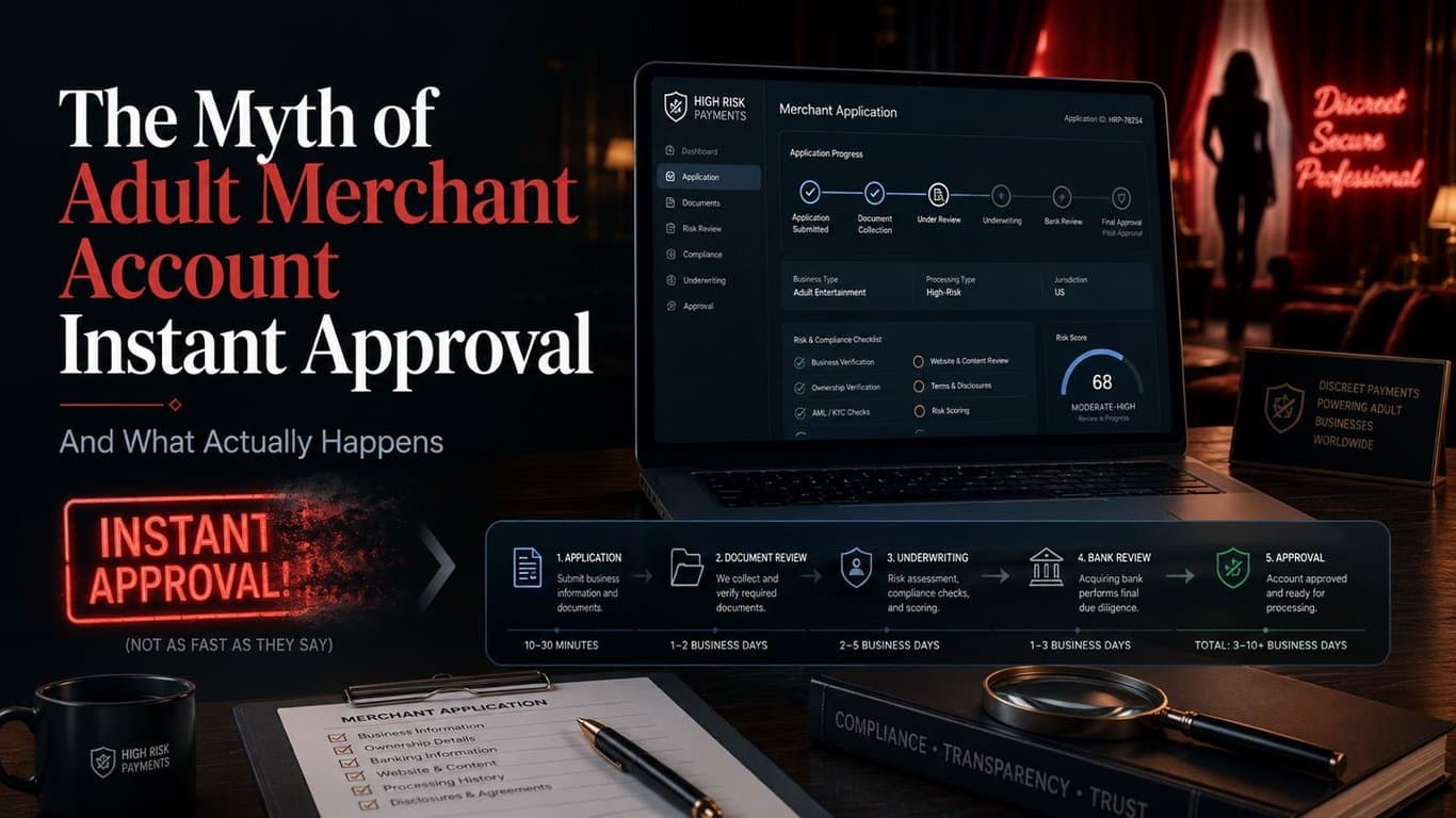 The Truth About "Instant Approval" Adult Merchant Accounts